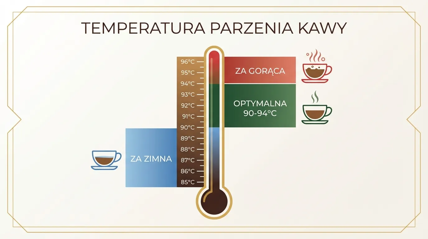 Skala temperatury wody w ekspresie — wpływ na ekstrakcję i gorycz