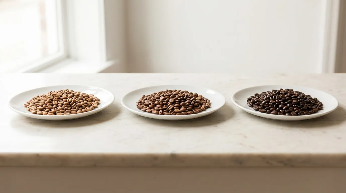 Progresja palenia — jasne, średnie, ciemne